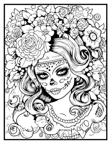 Vista 3 de Halloween Coloring Book For Adults with Spooky Holiday Designs