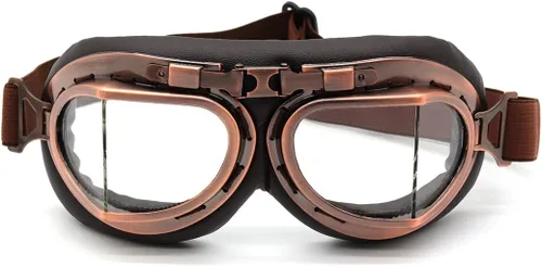 Vista 10 de kucehiup Gafas de aviador vintage para motocicleta