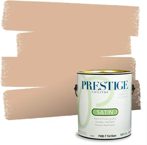 Vista 111 de PRESTIGE Pintura exterior e imprimación en uno, bronceado Aberdeen, plano, 1 galón