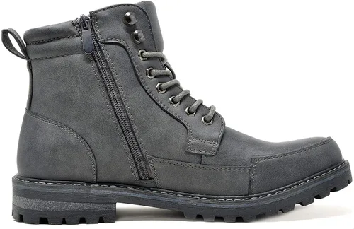 Vista 3 de Bruno Marc - Botas para hombre de combate estilo Oxford para motocicleta