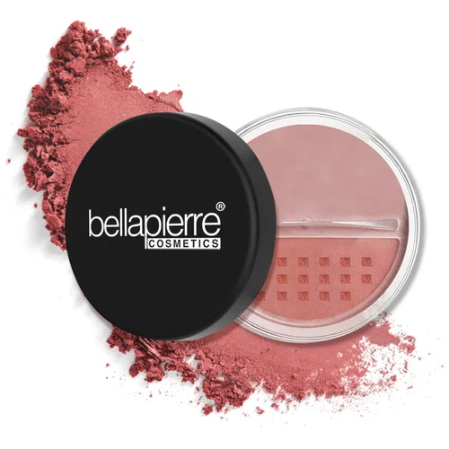 Vista 8 de Bellapierre Rubor mineral – Rubor en polvo suelto, color ligero de mejilla, acabado húmedo cálido, sin talco, hipoalergénico y no tóxico, 0.3 oz