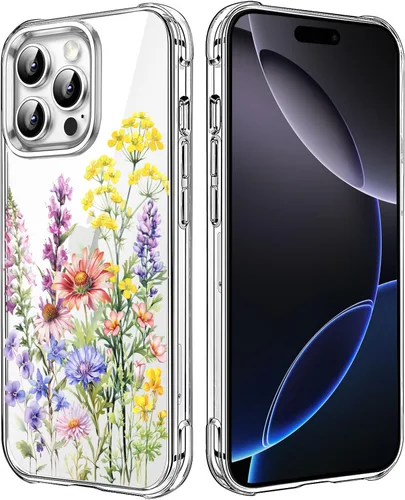 Vista 57 de Funda transparente de girasol compatible con iPhone SE 2022 SE 2020 7 8, funda trasera floral para niñas y mujeres, funda protectora transparente