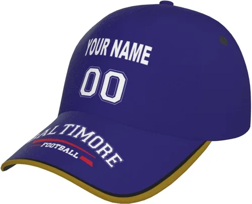 Vista 34 de Cap Custom Football Hats with Any Name and Number Personalized Gifts for Men Women Football Sports Fans
