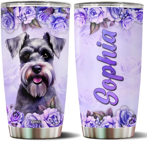 Vista 13 de Regalos personalizados de Beagle para mujeres, esposa, hija, mamá, niña, vaso de acero inoxidable aislado de 20 onzas, taza de viaje, taza de café