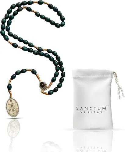 Vista 16 de SANCTUM VERITAS Saint Faustina Kowalska True Relic Chaplet Apostle Divine of Mercy Miraculous Medal Jesus I Trust in You Chaplet Three O' Clock