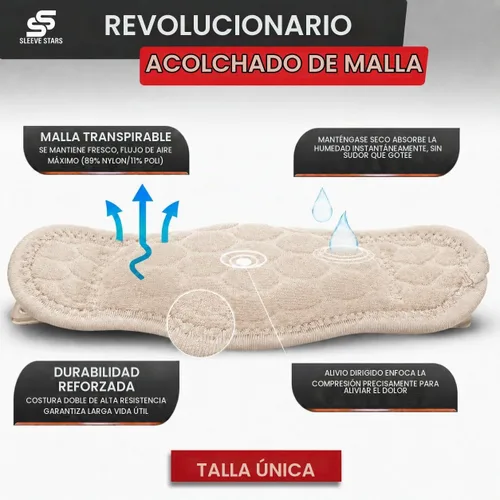 Vista 5 de Sleeve Stars - Codera de Codo de Tenis para Mujeres - Correa de Tenis Ajustable, Codera de Codo de Golfista para Hombres, Contrafuerza para Codo