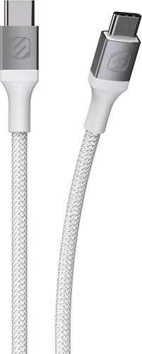 Vista 8 de Scosche CCB1-SP Strikeline Premium USB-C a USB-C Cable trenzado de carga y sincronización de 1 pie, color negro