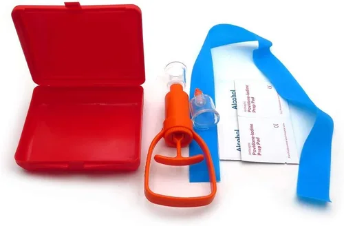 Vista 2 de SMT- SERPIENTE BITE KIT CAMPING EMERGENCIA SUPERVIVENCIA PRIMEROS AUXILIOS VENOM STING EXTRACTOR