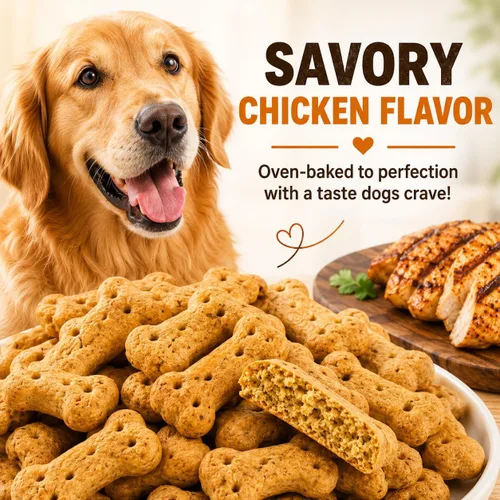 Vista 3 de Office Snax Doggie Snax - Golosinas crujientes para perros con sabor a