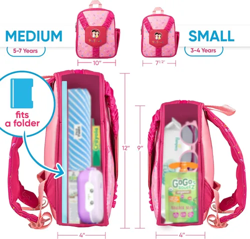 Vista 5 de Mochila preescolar de animales PLAYFRIENDS