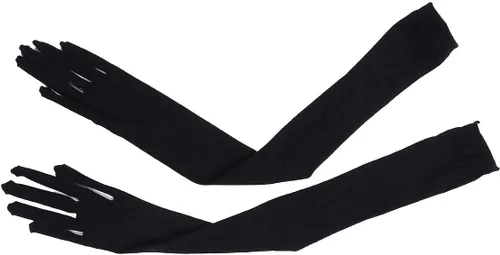 Vista 4 de ACSUSS Guantes largos de nailon para mujer con longitud del codo