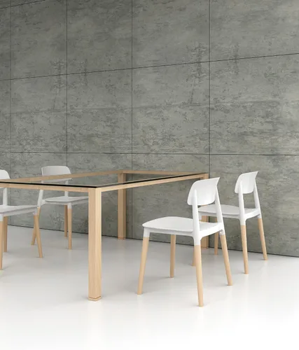 Vista 8 de Bel Dining Bistro Cafe Style - Juego de 2 sillas auxiliares minimalistas modernas (gris)