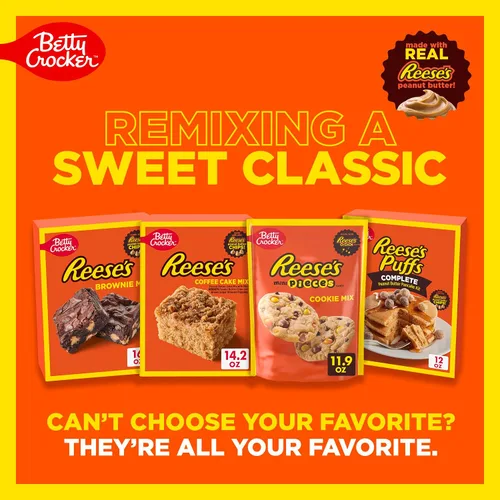 Vista 10 de Betty Crocker Reese's Brownie Mix con chips de mantequilla de maní Reese's, 16 onzas