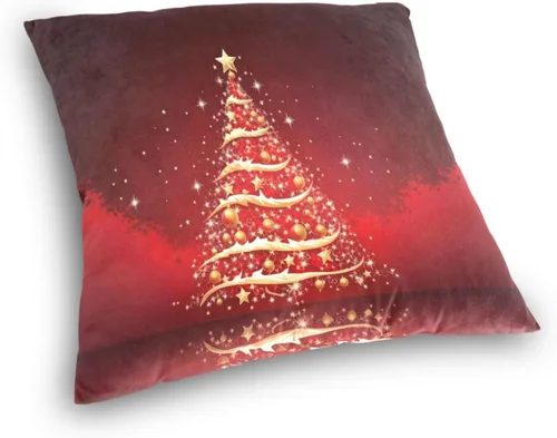 Vista 3 de Kigai Funda de cojín cuadrada decorativa para árbol de Navidad de 16 x 16 pulgadas, para sofá, dormitorio, hogar