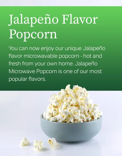 Vista 3 de Preferred Popcorn Palomitas de maíz Jalapeño para microondas, paquete de 36, sin OMG, 100% de grano entero sin gluten