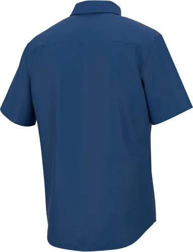Vista 2 de HUK Camisa de manga corta con botones de pesca Kona para hombre