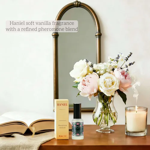 Vista 3 de Haniel Perfumes de feromonas para mujer – Aroma de larga duración para ella con aceite de perfume de feromonas de vainilla para mujer para mejorar