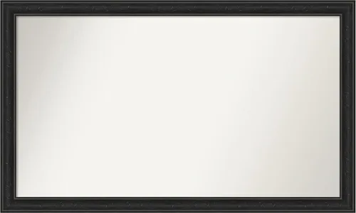 Vista 301 de Amanti Art Espejo personalizado, gran espejo de baño estrecho, espejo de pared o espejo de tocador de baño sobre el fregadero (24 x 24 pulgadas)