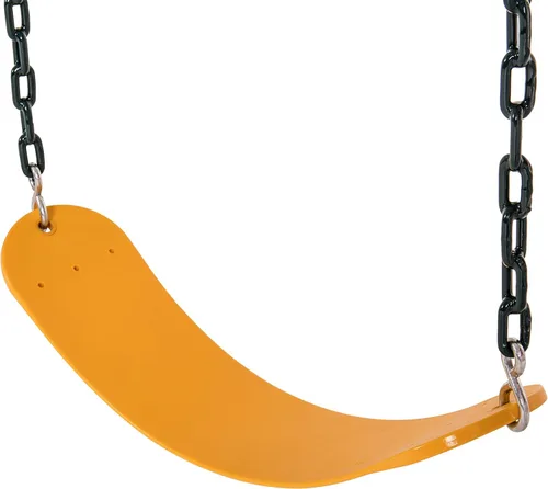 Vista 10 de Jack & June - Columpio con cinturón verde con cadenas de 80 pulgadas para altura de cubierta de 5 pies y 6 pies