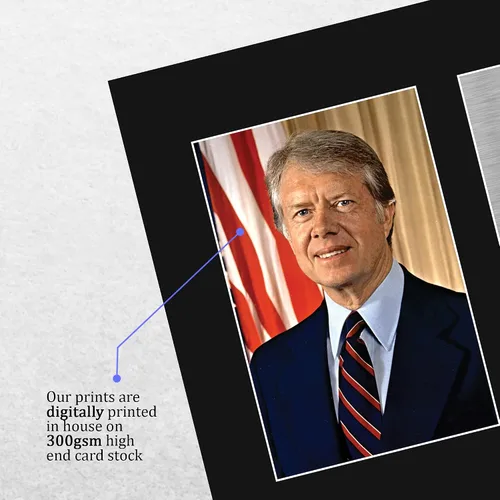 Vista 4 de HWC Trading Presidente de los Estados Unidos, Jimmy Carter, autógrafo, reproducción firmada por la USL, impresión impresa, foto, pantalla
