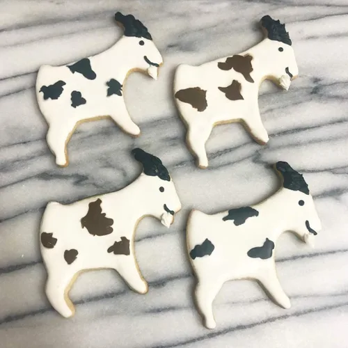 Vista 3 de Cortador de galletas de cabra de 3.5 pulgadas, fabricado en Estados Unidos por Ann Clark