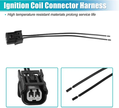 Vista 5 de uxcell Conector del sensor de temperatura del refrigerante Pigtail No.04320SAAA00 para Honda Accord 2008-2017 2pin