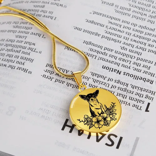 Vista 9 de Collares chihuahua para perros y cachorros amantes de las mascotas para mujeres y niñas lindo cachorro de chihuahua con flores florales de primavera
