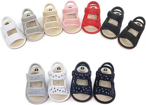 Vista 2 de Sandalias de bebé para niños y niñas premium transpirable antideslizante suela de goma infantil verano al aire libre zapatos para niños primeros