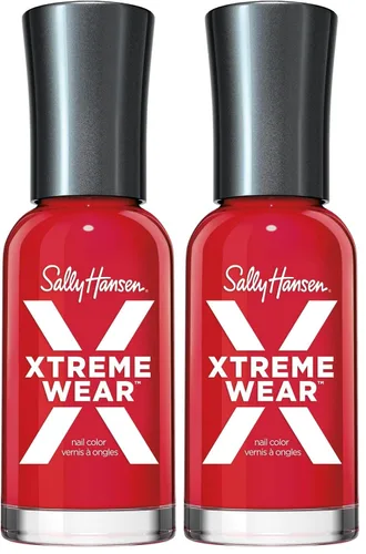 Vista 232 de Sally Hansen Xtreme Wear Esmalte de uñas sin rayas, acabado brillante, duradero, resistente a las astillas, transparente, color de uñas plateado 130