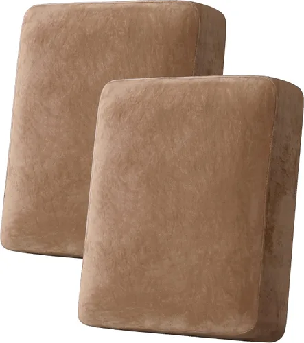 Vista 23 de H.VERSAILTEX Funda de cojín elástica de terciopelo para sofá, funda de cojín de felpa para cojines de silla, protector de muebles, cojín de asiento