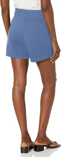 Vista 2 de Andrew Marc Women's Mid Thigh Length Relaxed Fit Standard Rise Fold-Over Waistband Lounge Short