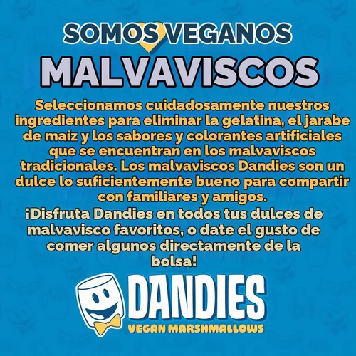 Vista 6 de Dandies Jumbo Campers, Malvaviscos Veganos, Sin Saborizante Artificial, Colorantes Alimentarios, Jarabe de Maíz o Gelatina, Perfectos para S’mores