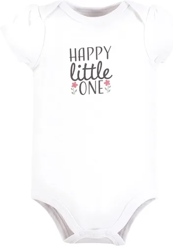 Vista 88 de Hudson Baby baby-girls Cotton Bodysuits 3-pack