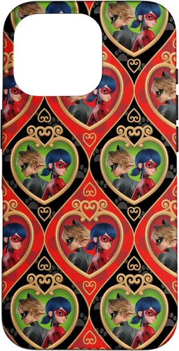 Vista 19 de Funda roja y verde para iPhone SE (2020) / 7 / 8 Miraculous Ladybug and Cat Noir The Movie