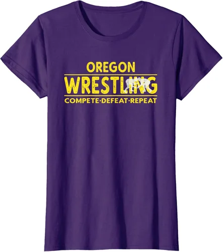Vista 12 de Oregon Wrestling - Camiseta para competir, derrota, repetir