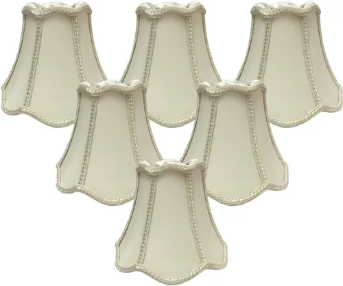 Vista 7 de Royal Designs, Inc. CS-502EG - Lámpara de araña con borde decorativo, 2.5 x 5 x 4.5, cáscara de huevo