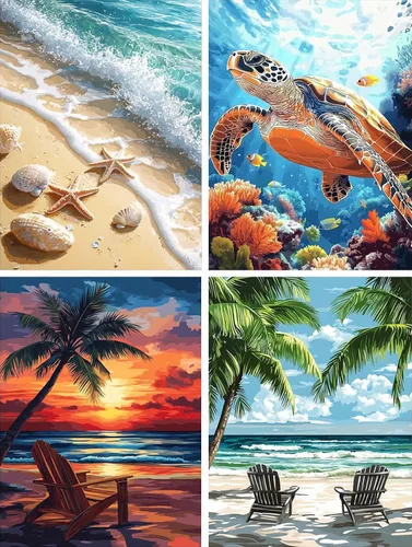 Vista 18 de VeGuude Kits de Pintura de Diamantes para Adultos – Paquete de 3 Obras de Arte DIY Kits de Arte de Diamantes 5D Taladro Completo Pinturas de Puntos