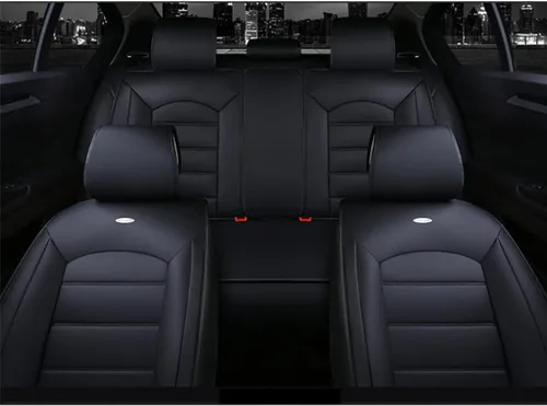 Vista 4 de Juego completo de fundas de asiento de automóvil para CITROEN DS3 DS4 DS5 (compatible con bolsa de aire), protector de cojines de asiento
