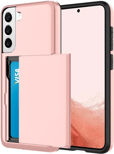 Vista 56 de Funda tipo cartera para Samsung Galaxy S22 con ranura para 2 tarjetas de crédito Funda a prueba de golpes Hybrid Heavy Duty Protection Armor Funda