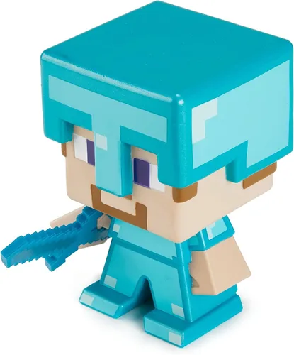 Vista 3 de Minecraft 2021 - Figura de edición especial - Steve de tamaño grande con armadura de diamante para festival en vivo de Minecraft, juguete de acción