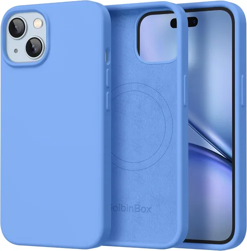 Vista 146 de GolbinBox Funda magnética para iPhone 17, compatible con MagSafe, cubierta de silicona integrada para control de cámara, funda de silicona líquida a