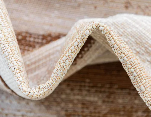 Vista 8 de Unique Loom - Alfombra colección de círculos abstractos, de transición para interiores y exteriores, beige, Polipropileno, Marrón/Gris