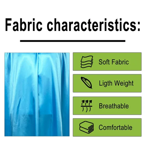 Vista 4 de Pelocapa Capas de peluquería para clientes, capas de corte de tinte para el cabello con ganchos elásticos, impermeable, ligero, satinado brillante