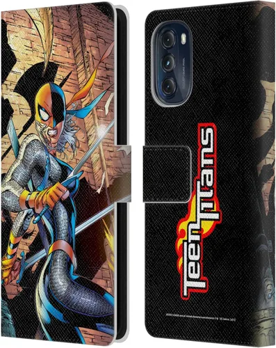Vista 10 de Head Case Designs Funda de piel con licencia oficial de la Liga de la Justicia DC Comics #100 Variant Teen Titans Comic Art compatible con Motorola