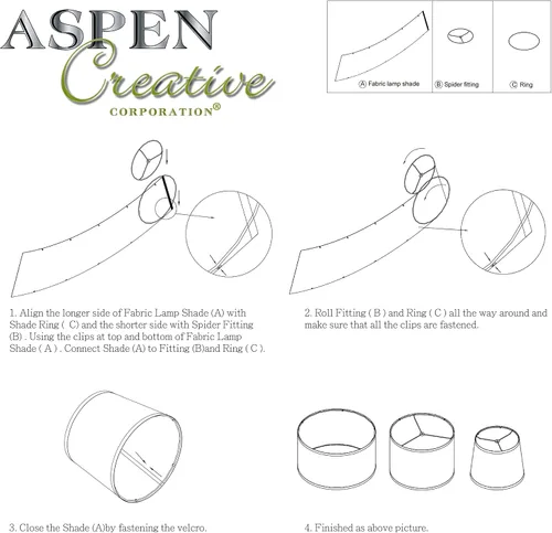 Vista 7 de Aspen Creative 38302 - Persiana plegable de diseño contemporáneo, 12 pulgadas superior x 12 pulgadas inferior x 8 pulgadas de alto, lino blanco