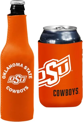 Vista 60 de College Team Color Logo Can & Bottle Holder Insulator Beverage Cooler Set