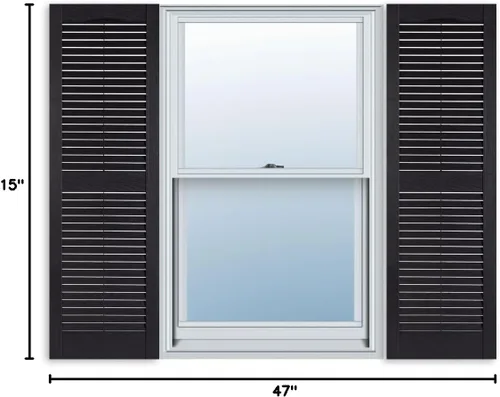 Vista 21 de Persianas estándar exteriores de vinilo para ventanas Borgoña
