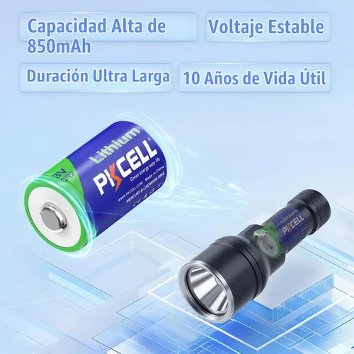 Vista 2 de PKCELL Batería de litio CR2 de 32 unidades CR2 3V CR2-32PC