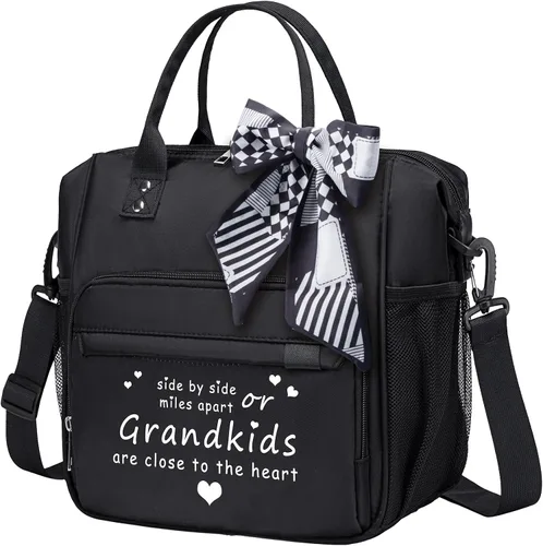 Vista 12 de TuErCao - Bolsa de almuerzo pequeña, ligera y aislada para mujer; para trabajo, portátil, suave enfriador para pícnic, viajes, viajes por carretera