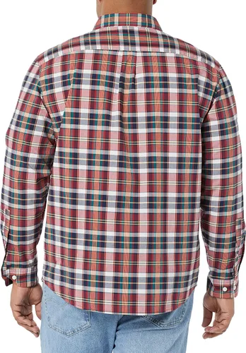 Vista 2 de Tienda Essentials Camisa de popelina elástica de manga larga para hombre